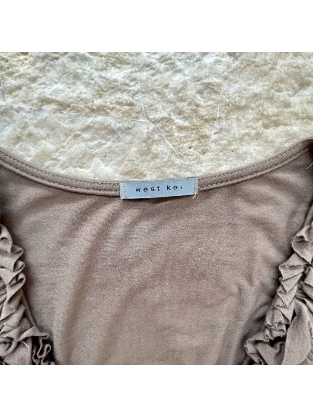 West Kei Tank Top with Embellished Neckline, Size Medium - Picture 4 of 7
